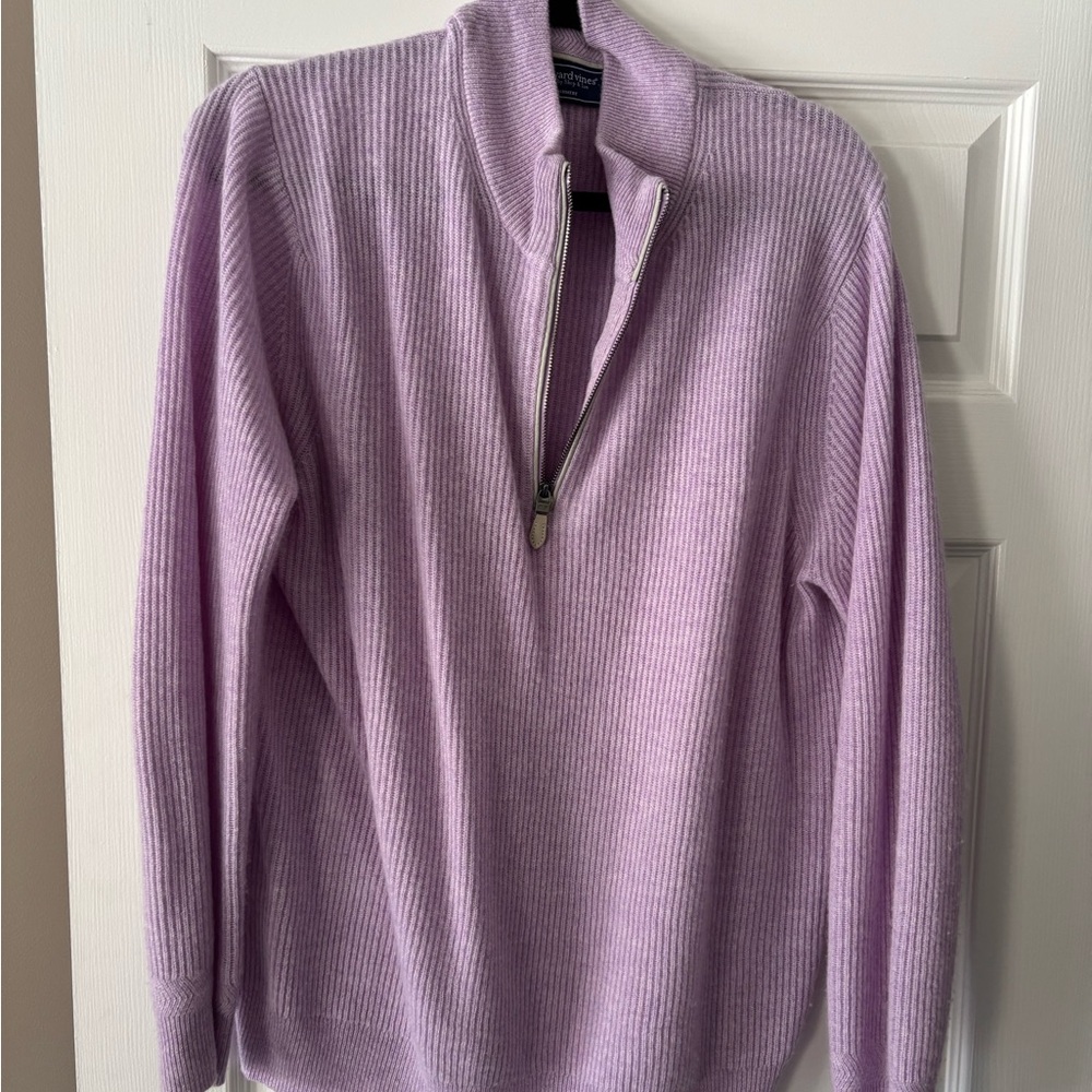 Vineyard Vines Lilac Half-Zip Women's Sweater